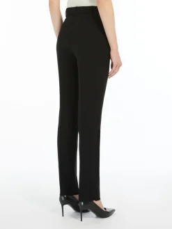 Straight-fit technical cady trousers