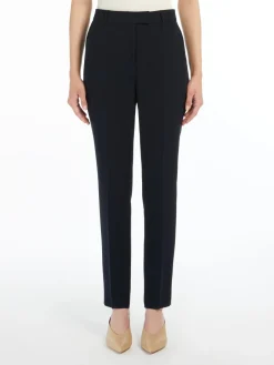 Straight-fit technical cady trousers