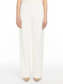 Straight-fit technical jersey trousers