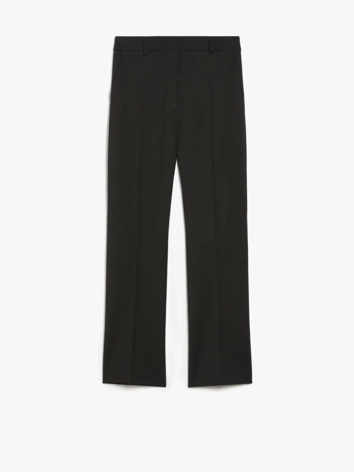 Straight-fit technical wool trousers