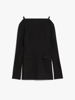 Stretch cady short dress