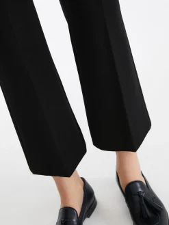 Stretch cotton blend trousers
