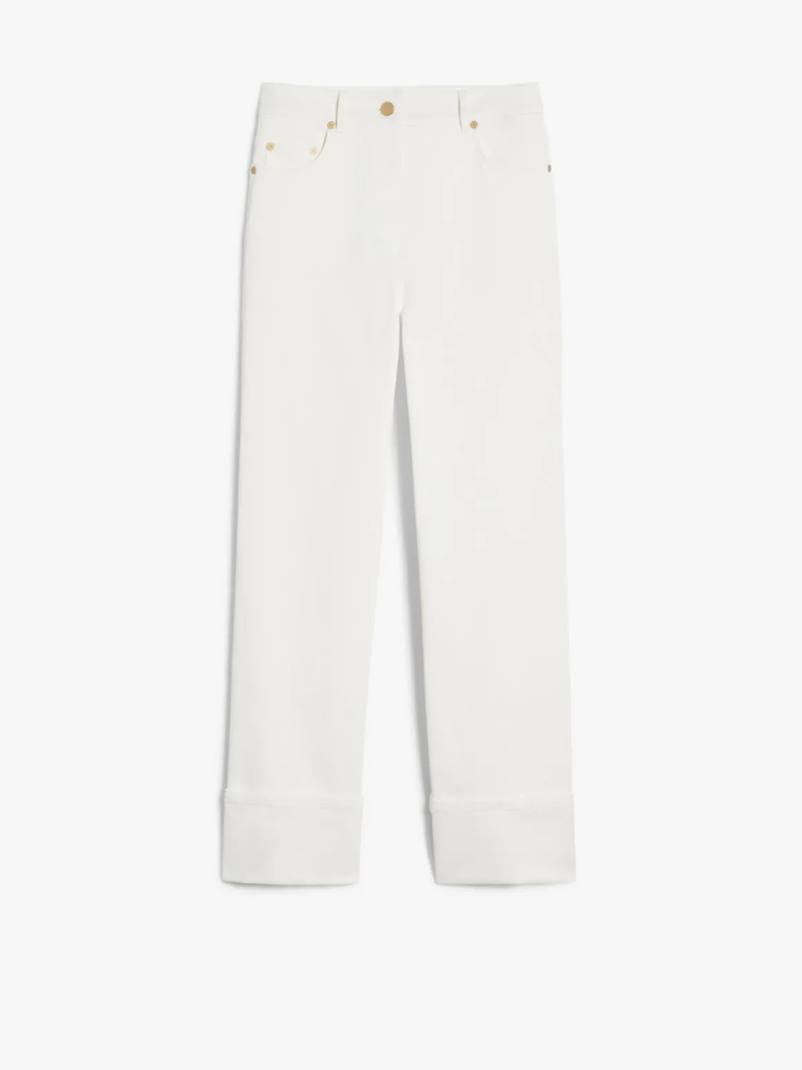 Stretch cotton bull denim jeans