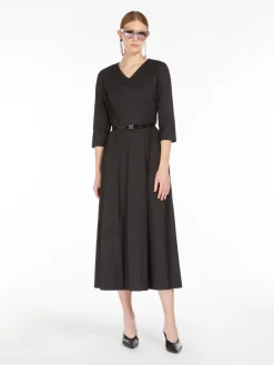 Stretch cotton dress