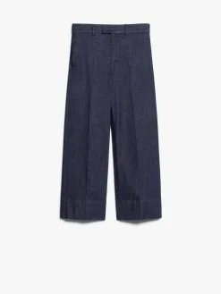 Stretch denim trousers