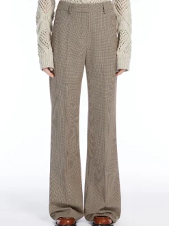 Stretch gabardine trousers