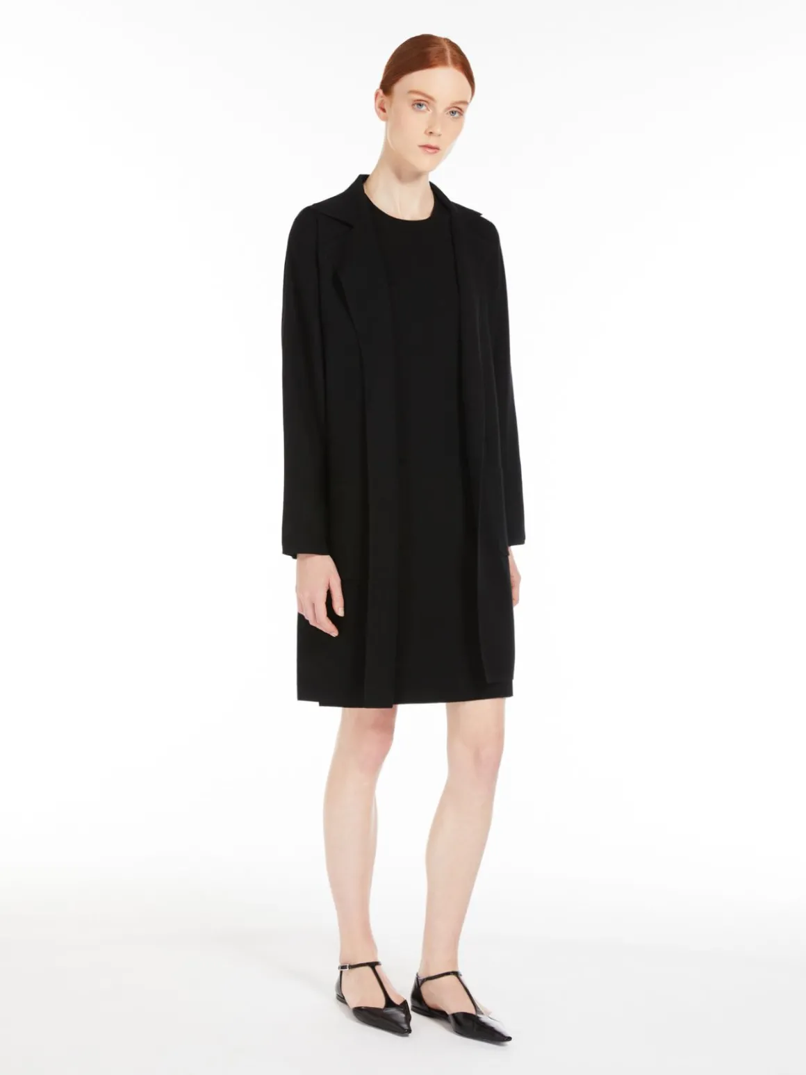 Stretch viscose coat