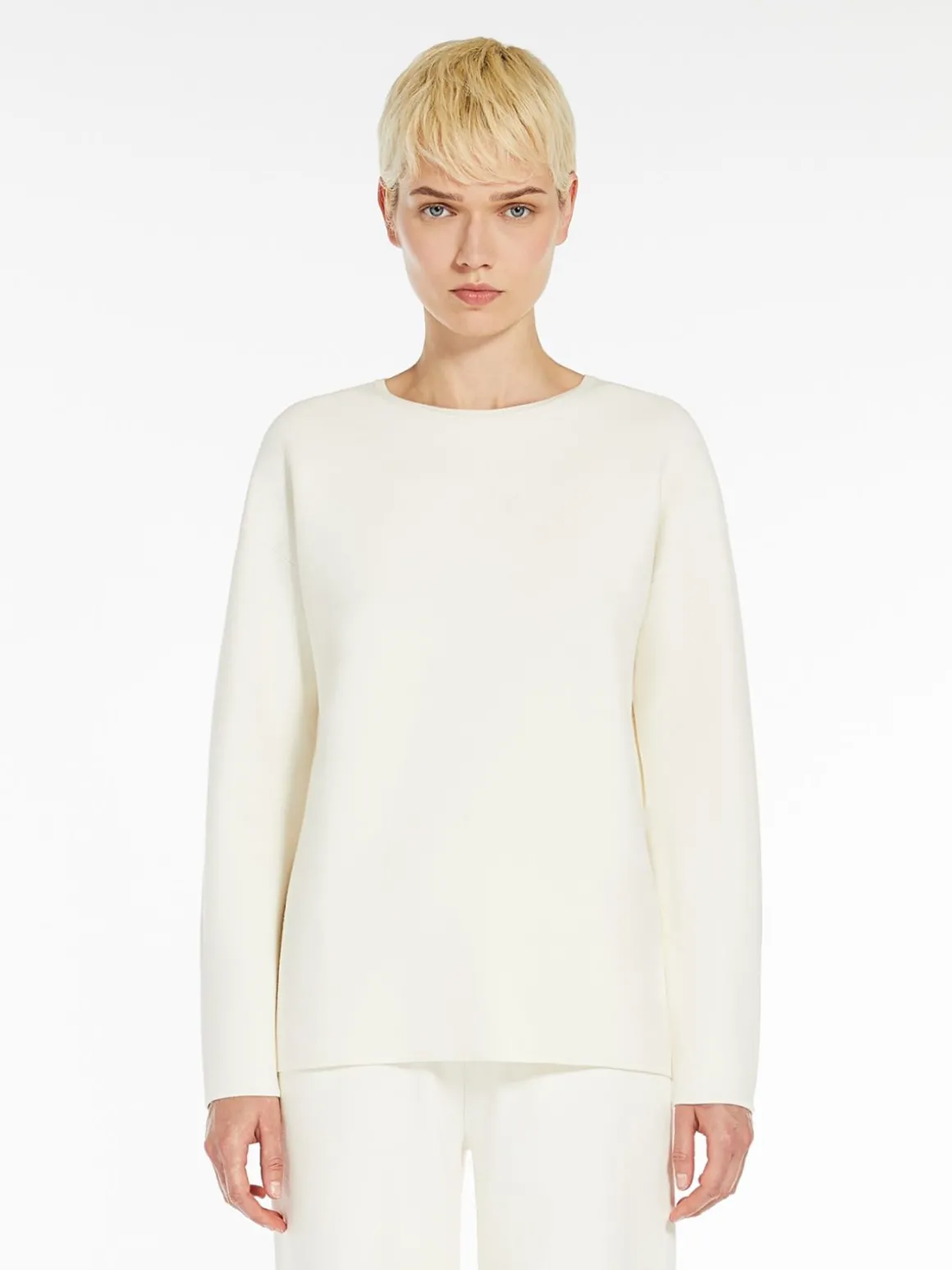 Stretch viscose sweater