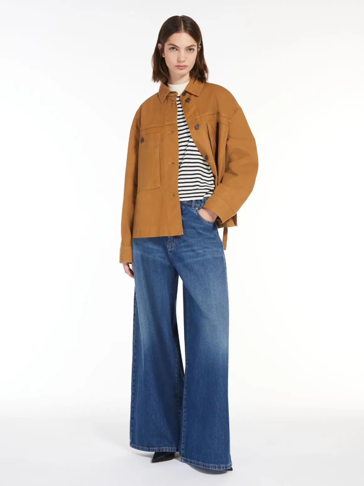 Stretch viscose top