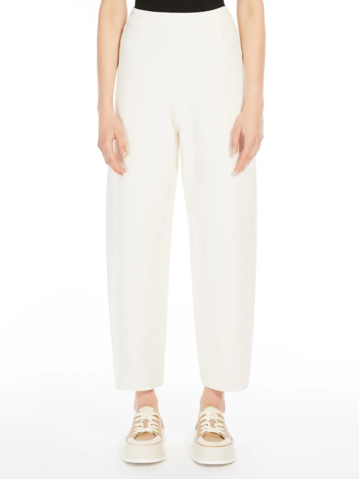Stretch viscose trousers