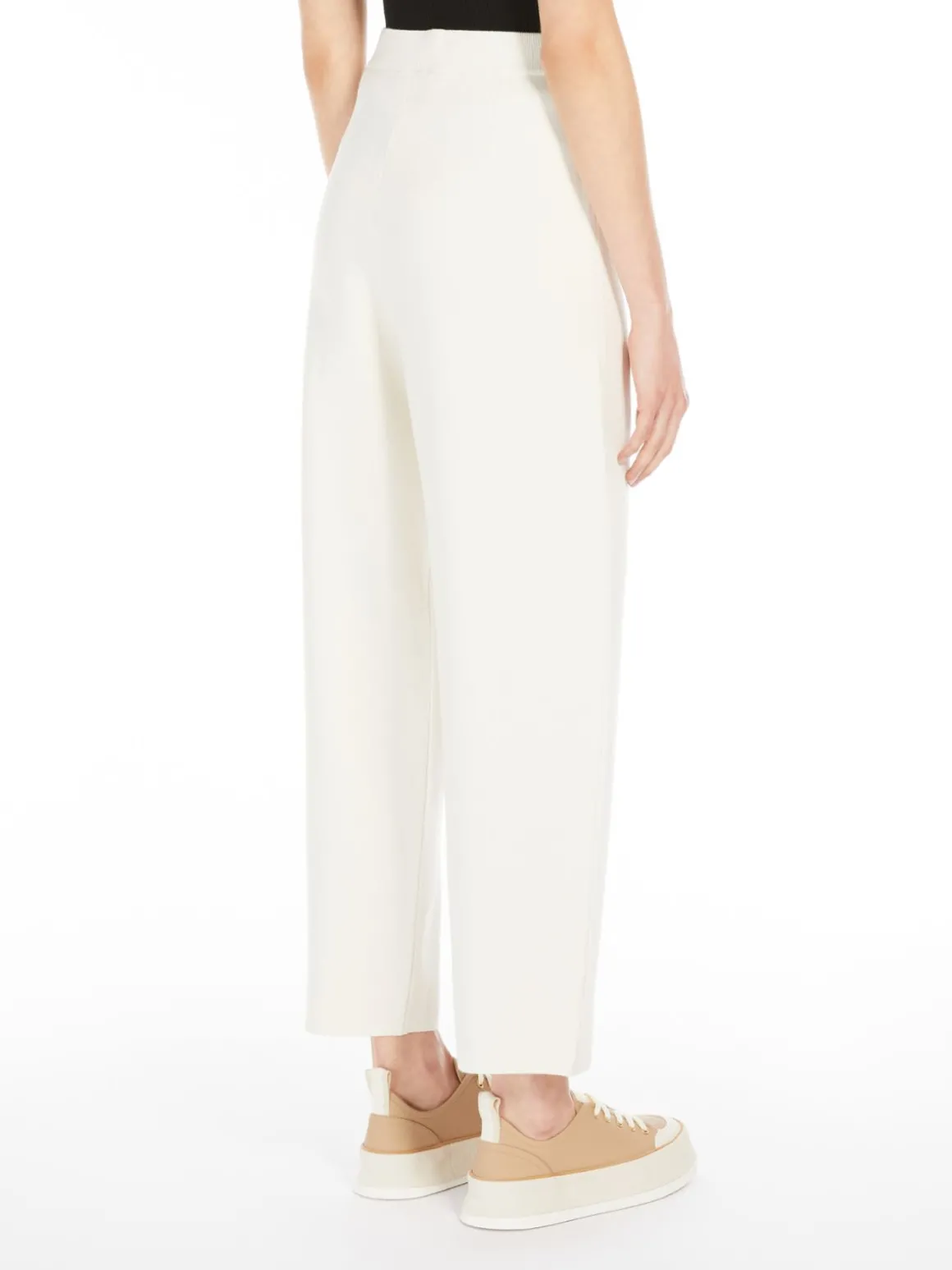 Stretch viscose trousers