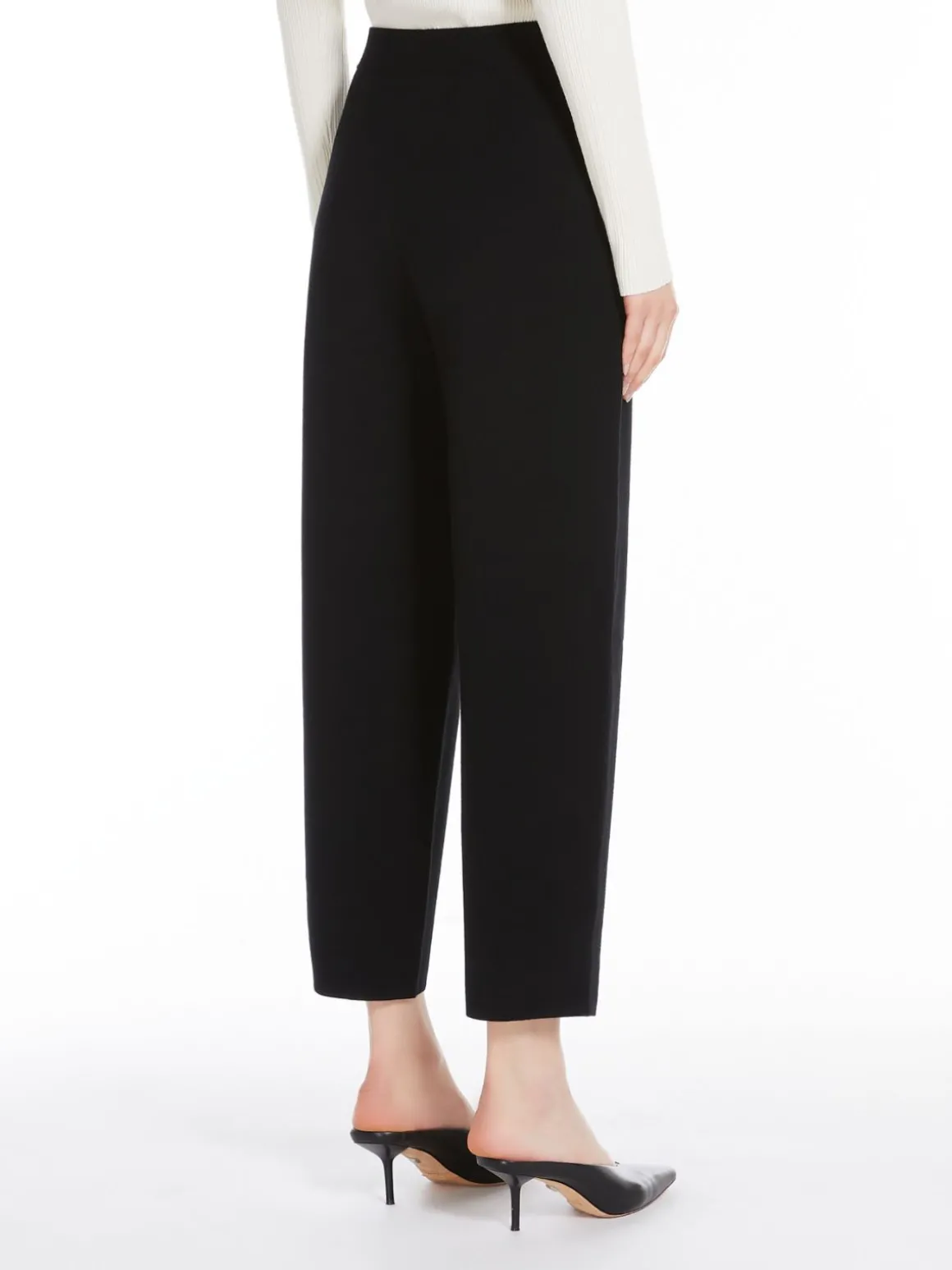 Stretch viscose trousers