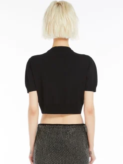 Stretch viscose-knit T-shirt