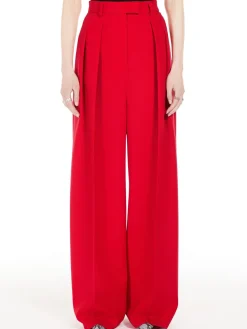 Stretch wool boyfriend trousers