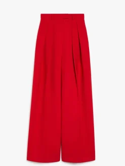 Stretch wool boyfriend trousers