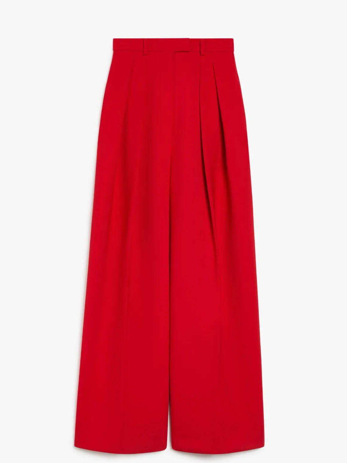 Stretch wool boyfriend trousers