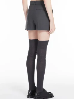 Stretch wool shorts