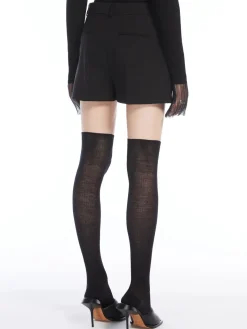 Stretch wool shorts