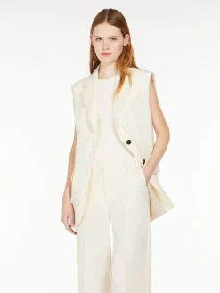 Stretch woollen cloth gilet