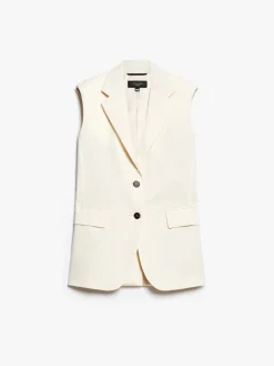 Stretch woollen cloth gilet