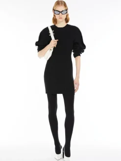Stretch-cotton knit dress