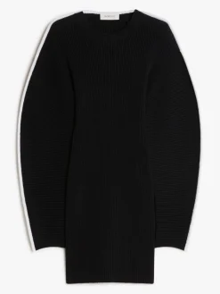 Stretch-cotton knit dress
