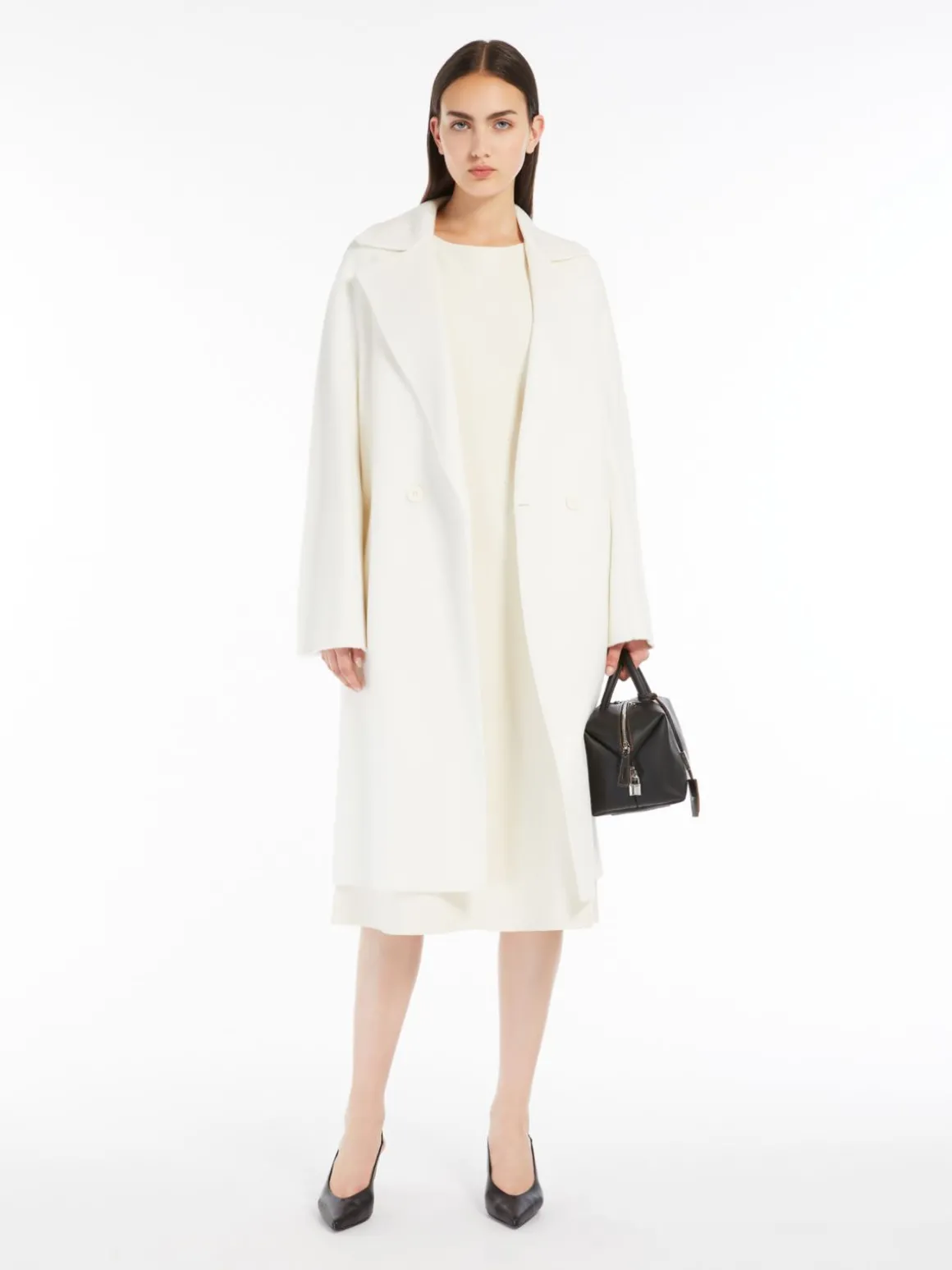 Stretch-viscose flared dress