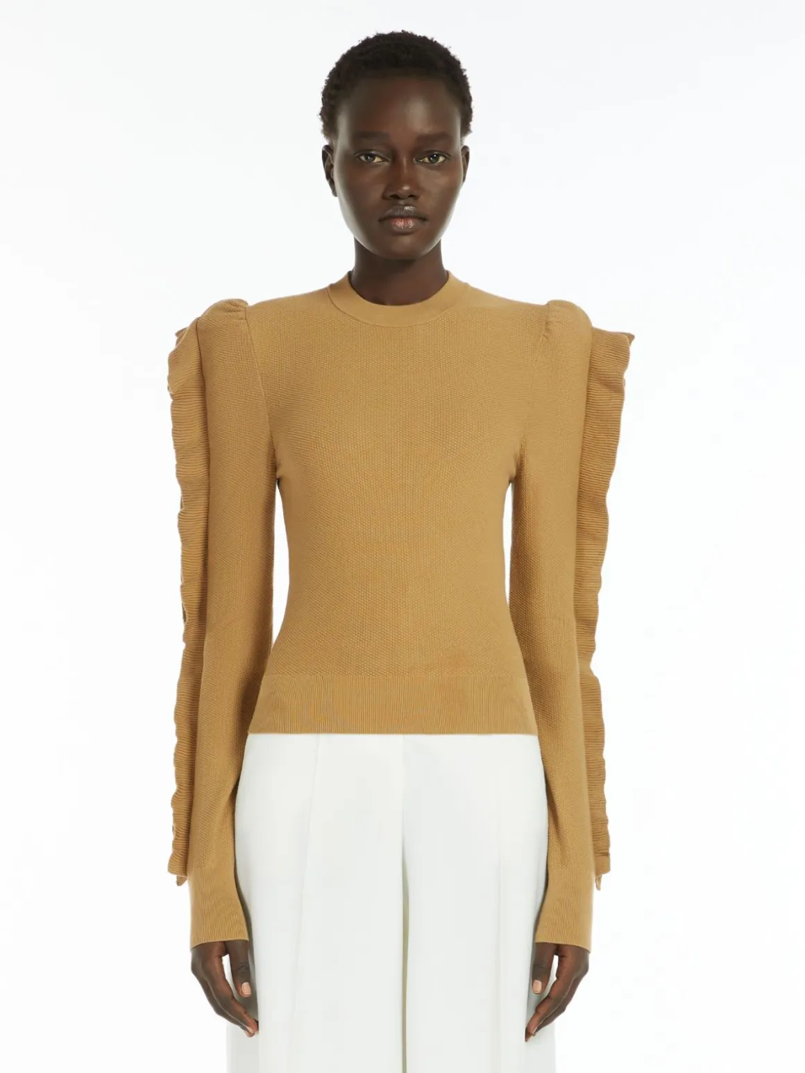 Stretch-viscose jumper