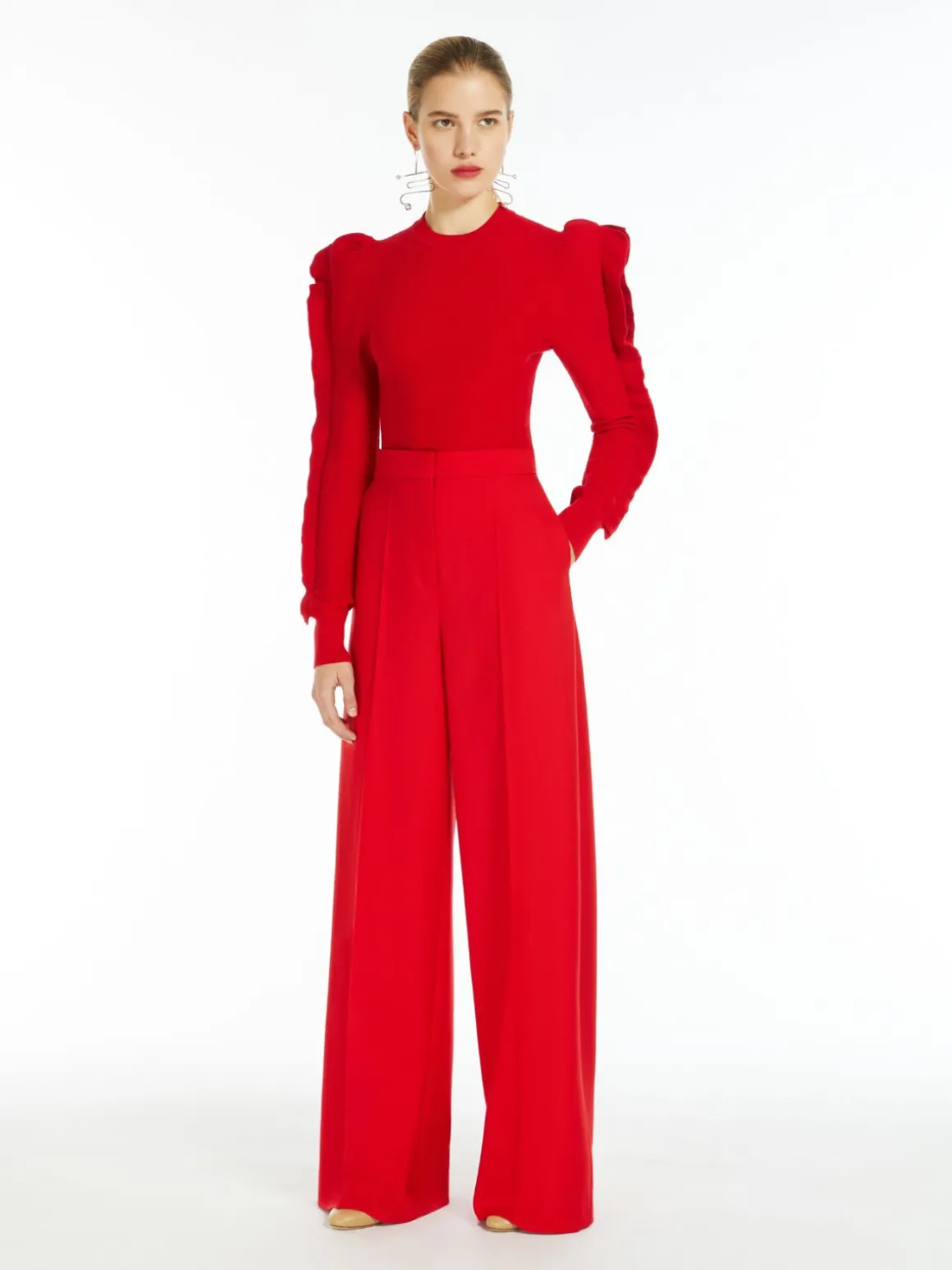 Stretch-viscose jumper
