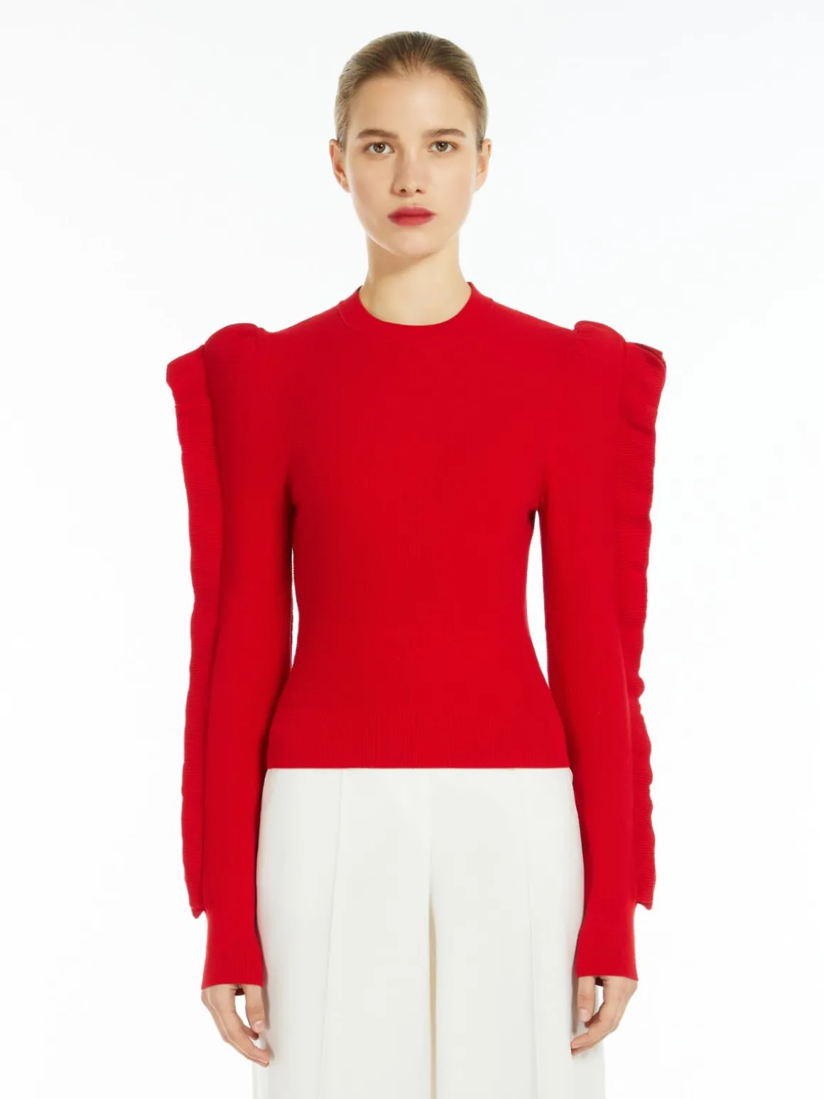 Stretch-viscose jumper