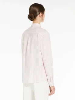 Striped cotton-poplin shirt