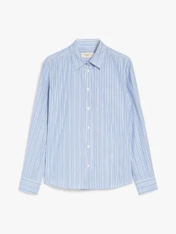 Striped cotton-poplin shirt