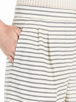 Striped ottoman bermuda shorts