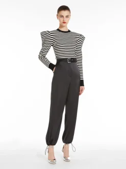 Striped viscose jumper