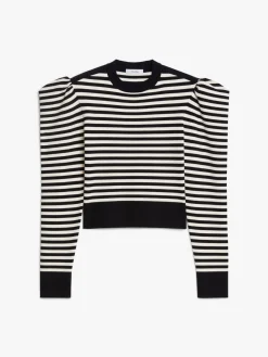 Striped viscose jumper