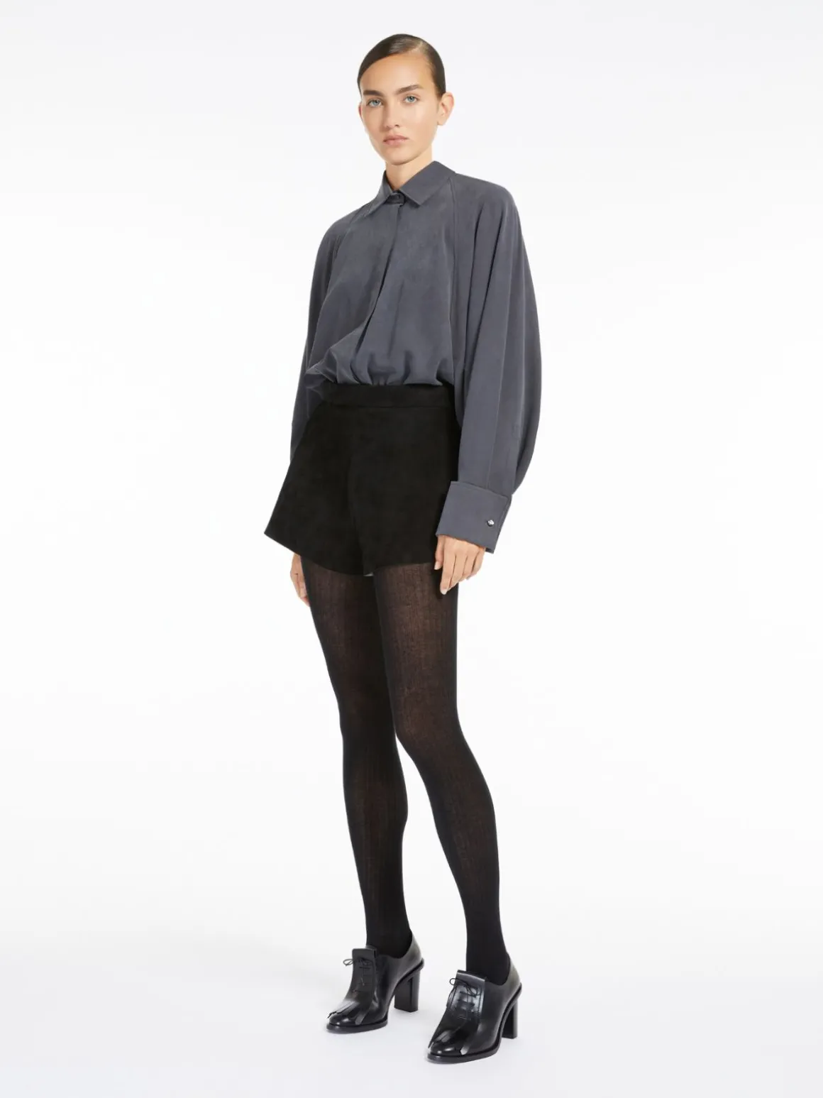 Suede hot pants