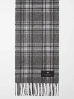 Tartan cashmere scarf