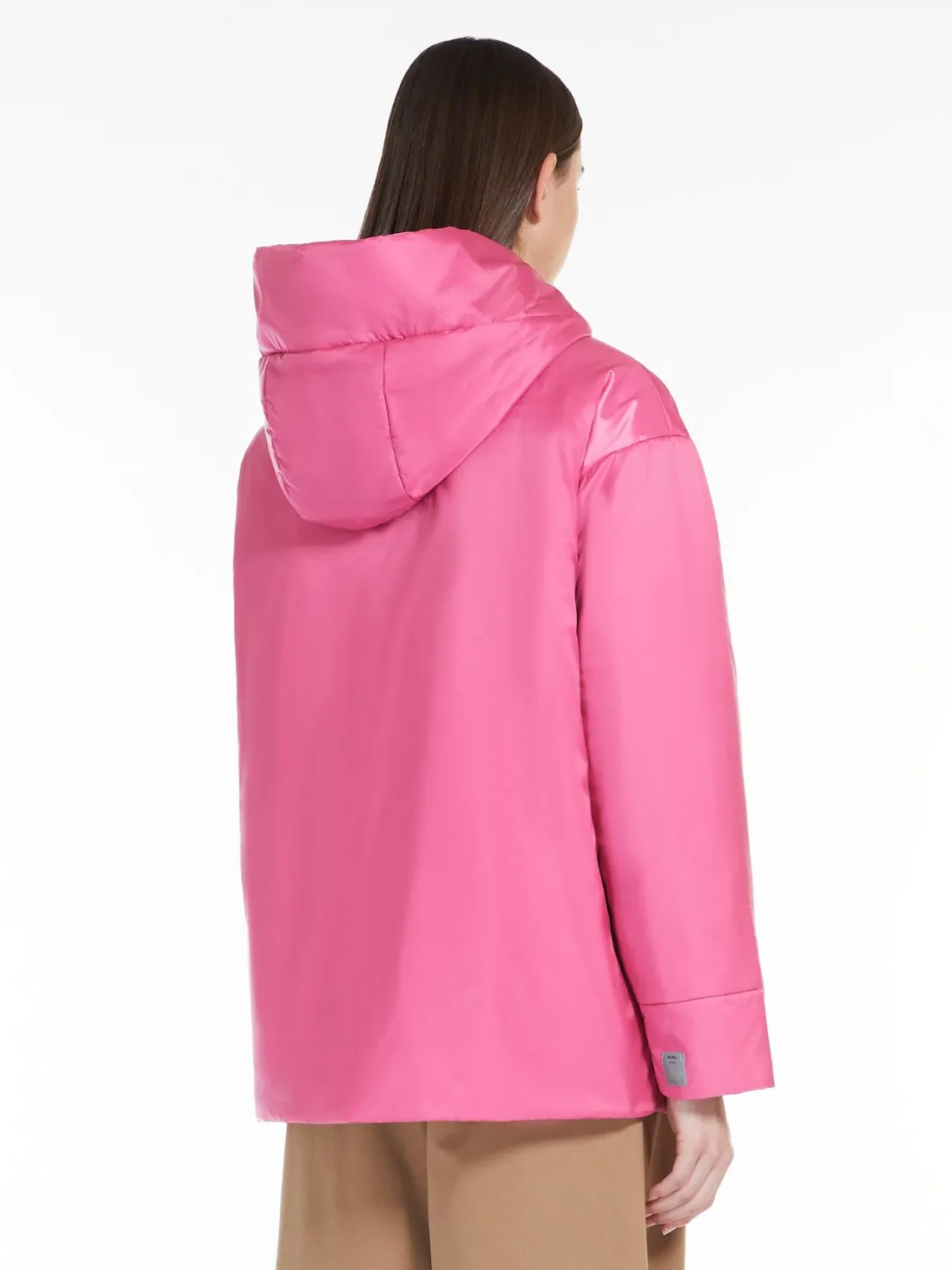 Technical canvas padded sweatshirt