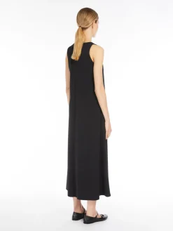 Technical jersey A-line dress