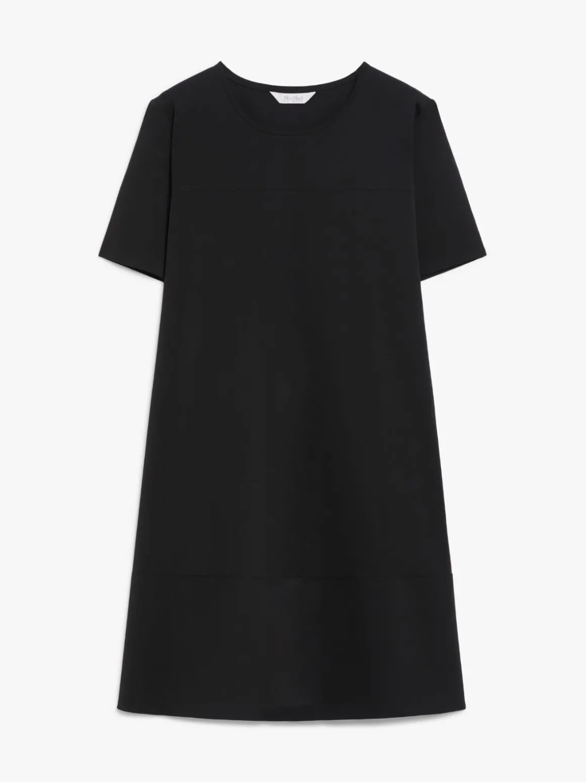 Technical jersey flared dress