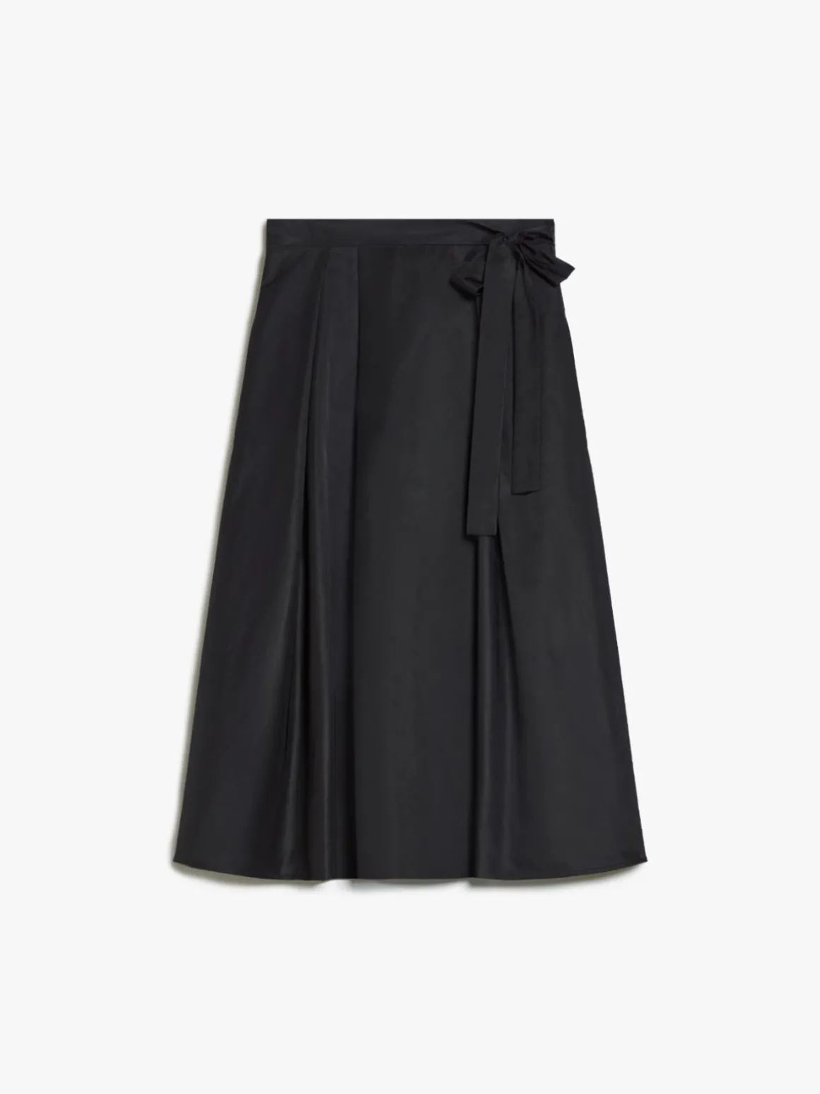 Technical twill wrap skirt