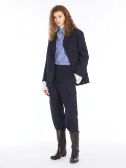 Technical wool trousers