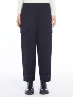 Technical wool trousers