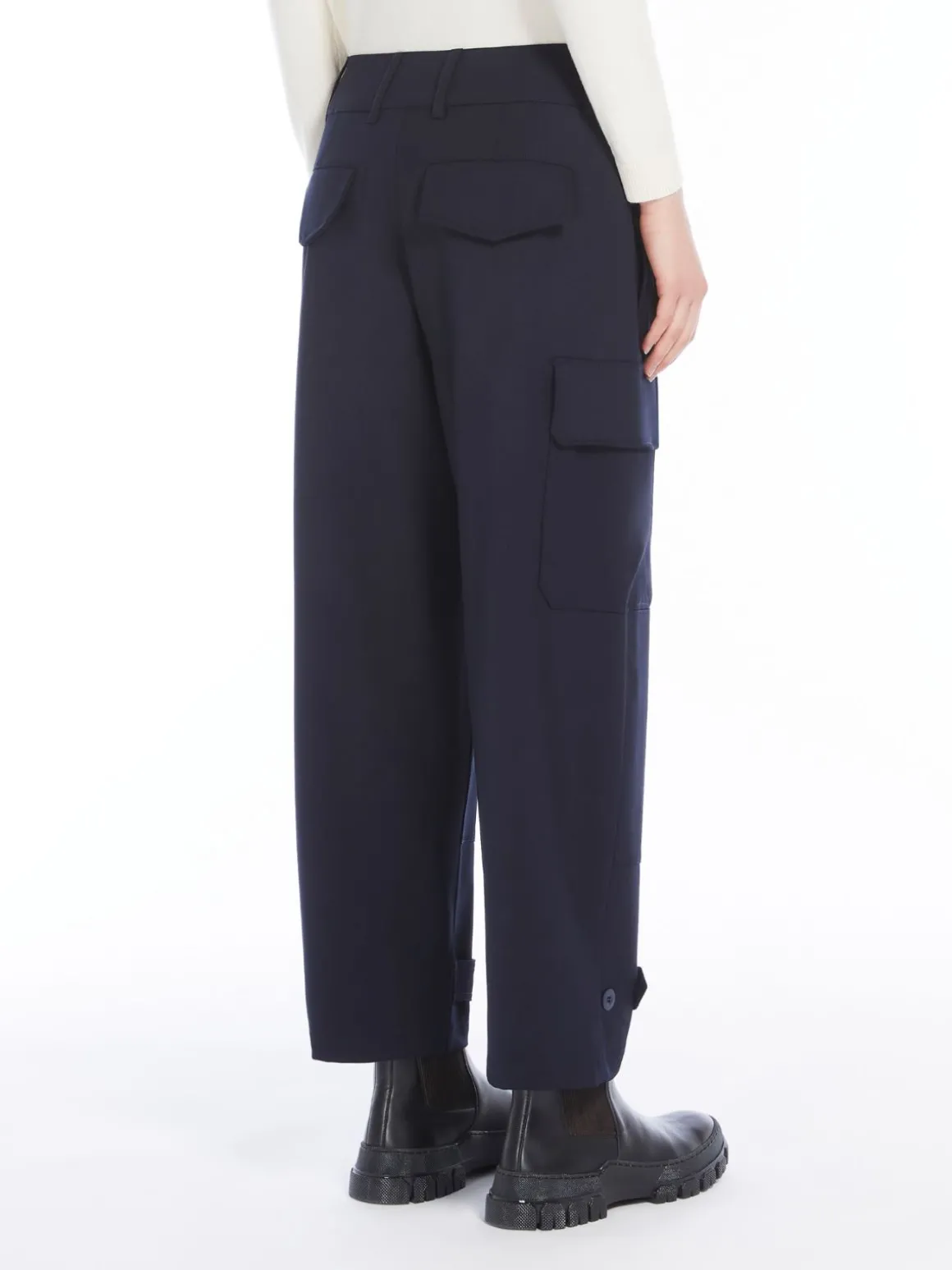 Technical wool trousers