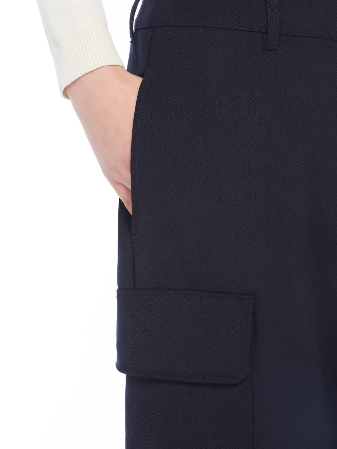 Technical wool trousers