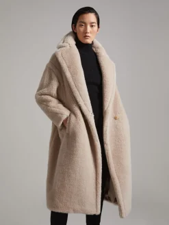 Teddy Bear Icon Coat in alpaca and wool