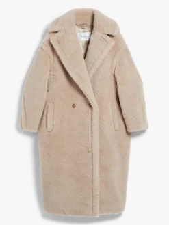 Teddy Bear Icon Coat in alpaca and wool