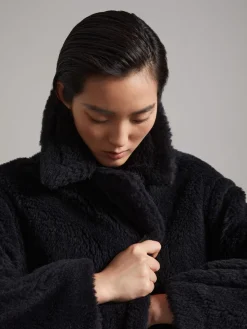Teddy Bear Icon Coat in alpaca and wool