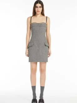 Tweed bustier dress