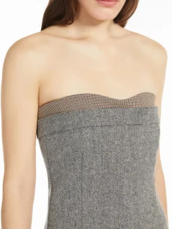 Tweed bustier dress